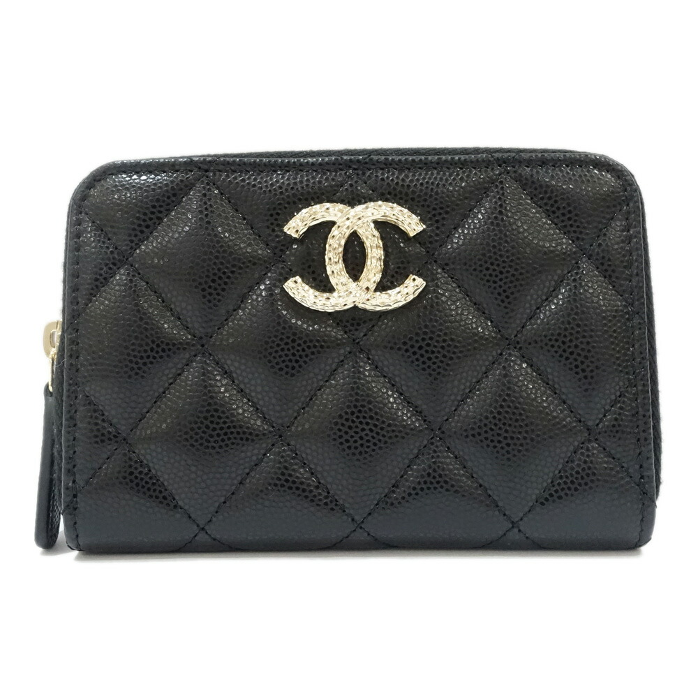 CHANEL レザーウォレット キャビアスキン CCロゴ 楽天市場】【未使用品】【財布】CHANEL シャネル CCフィリグリー