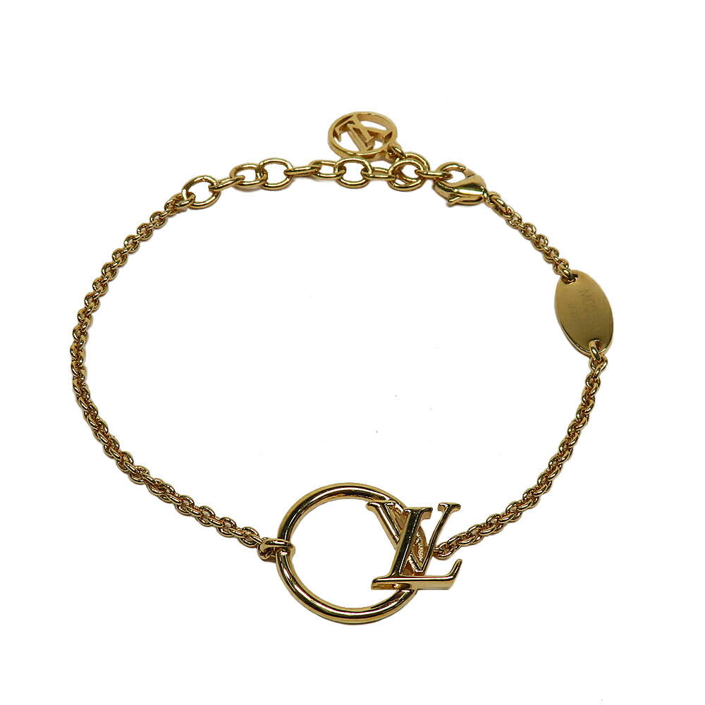 【名古屋】【LOUIS VUITTON】ルイヴィトン LVエクリプス ブレスレット M00761 ラウンドサークル ゴールド【中古】