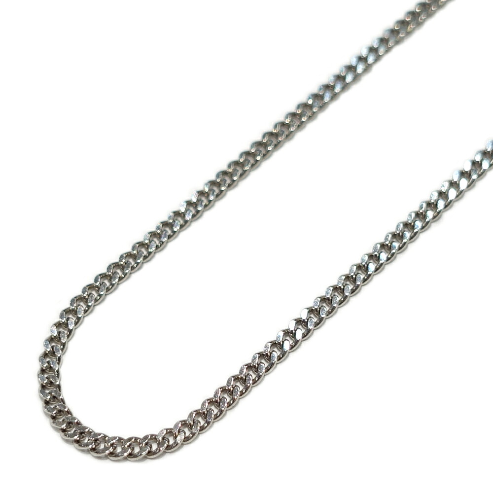 【最大限度３万円割り引き引き換え証】【栄】【JEWELRY】首飾り Pt850 2面シングル 喜平 約10.1g 約60.0糎 キヘイ プラチナ メンズ【中古】