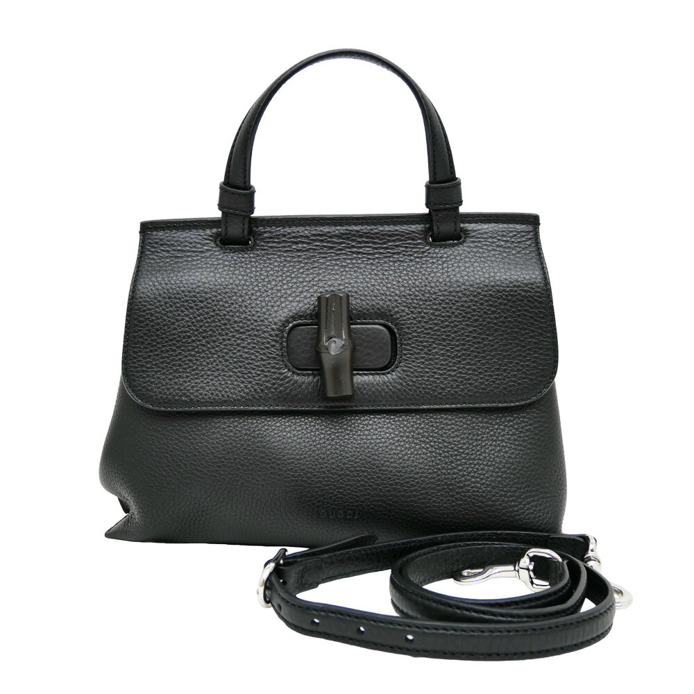激レア✨GUCCI 2way スエード　黒　ショルダーウォレット　バンブー グッチ ショルダー ウォレット スエード バンブー | ブランド
