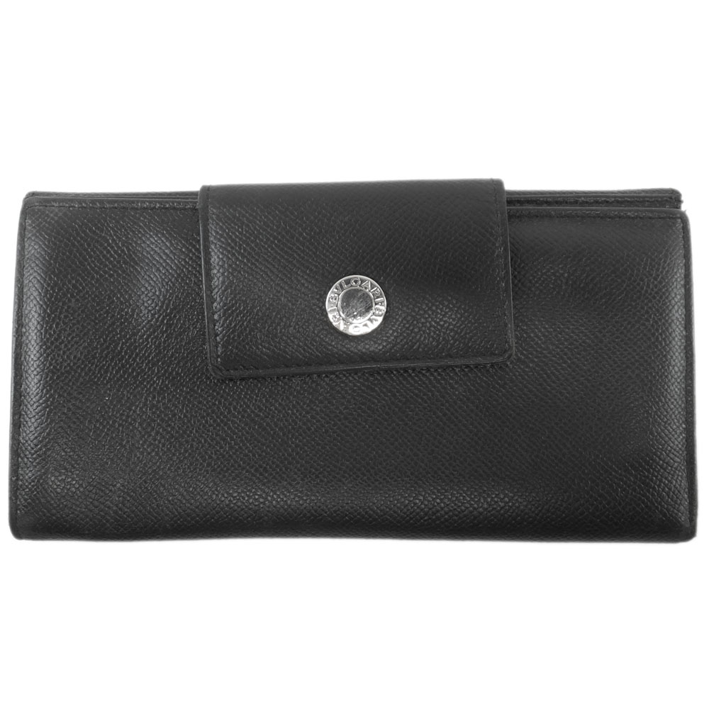 【美品】BVLGARI(ブルガリ)3つ折り財布 ロゴボタン レザー 黒 BV3373DM000892_fw_thumbM.jpg