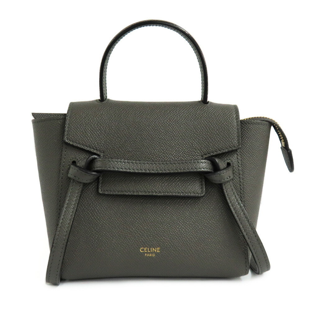【美品】セリーヌ　ショルダーバッグ　2way　ベルト　スエード　レザー　ブラック 楽天市場】CELINE セリーヌ ベルトバッグ マイクロ 2wayバッグ