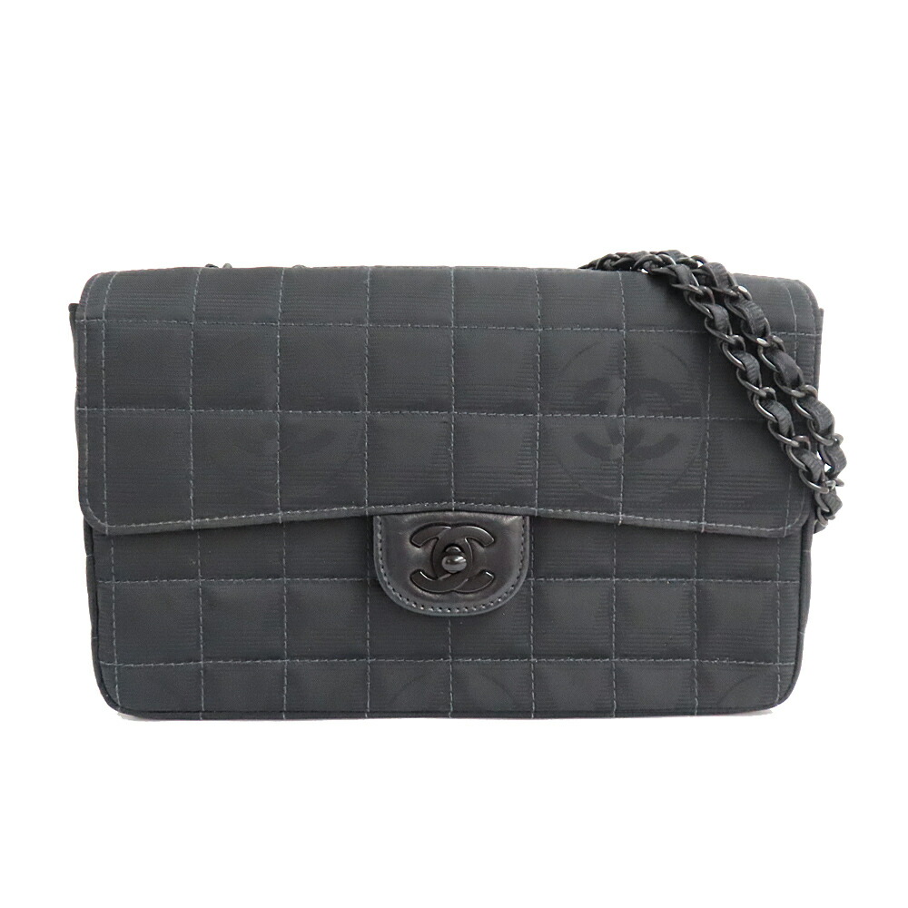 CHANEL ノベルティ チェーンバッグ ブラック 新品未使用】CHANEL ミニ巾着バッグ ブラック チェーンバッグ