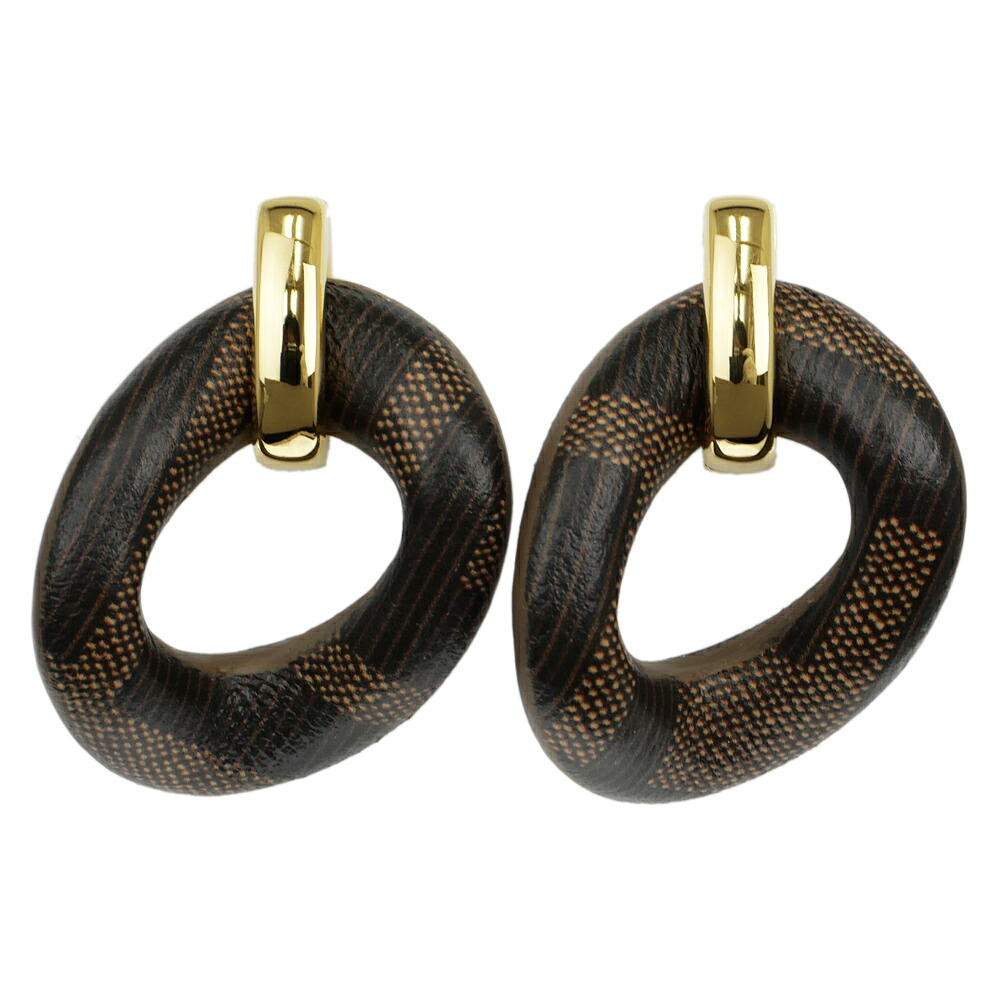 【名東】【FENDI】フェンディ フィーロ ピアス FFレザー 8AK768 レディース 女 アクセサリー 小物【中古】