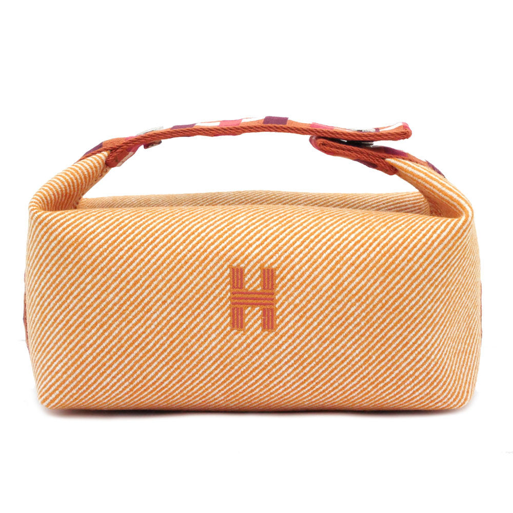 【最大限度４万円割り引き引き換え証】【名東】【HERMES】エルメス ブリッドアブラックPM オ・カレ ハンドバック 車寄せ フォーブ オレンジ色 レディース【新品】【未当て嵌める】【中古】