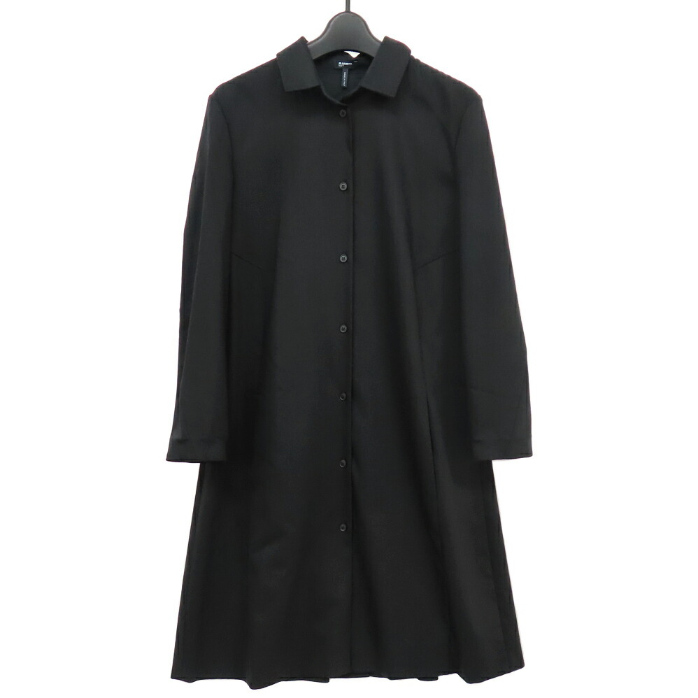 【最大限度４万円銀行割引クーポン券】【名古屋】【JIL SANDER】ジルサンダー 米国海軍 プルオーバー衣装 長袖 羊毛 大きさ36 黒いこと うしろ側筋目 御召しもの 服 レディース【中古】