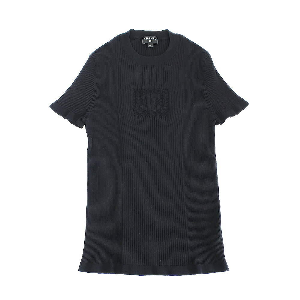 chanel 半袖ニット 美品 シャネル CHANEL ニット セーター 半袖 ショートスリーブ