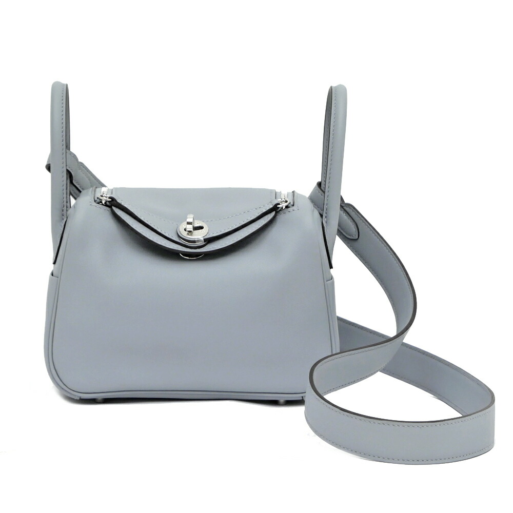 【名東】【HERMES】エルメス リンディ ミニ ヴェルソ グリパンタン/キャバン シルバー金具 ヴォースイフト K刻印 新色 ショルダー バッグ レディース【新品】【未使用】【中古】｜質ウエダ
