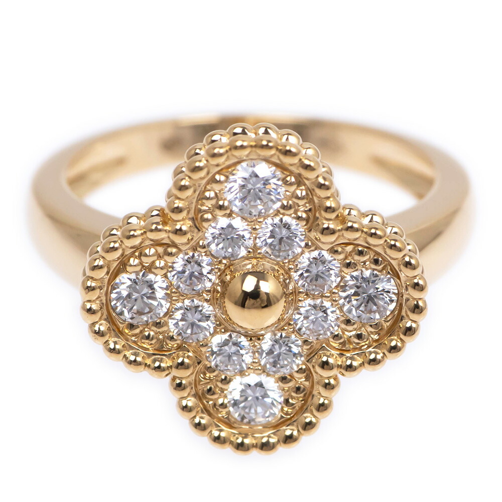 ヴァンクリーフ&アーペル VCA ジュルネアパリ リング K18ダイヤ 52号