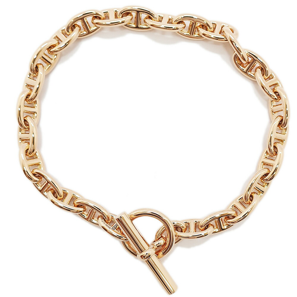 楽天市場】エルメス シェーヌダンクル PM 16コマ K18イエロー