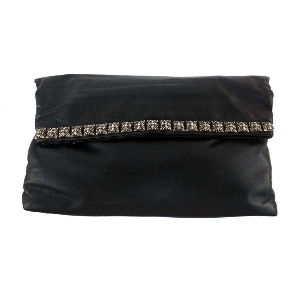 楽天市場】CHROME HEARTS BS FLEUR QUILTED LEATHER CLUTCH BAG