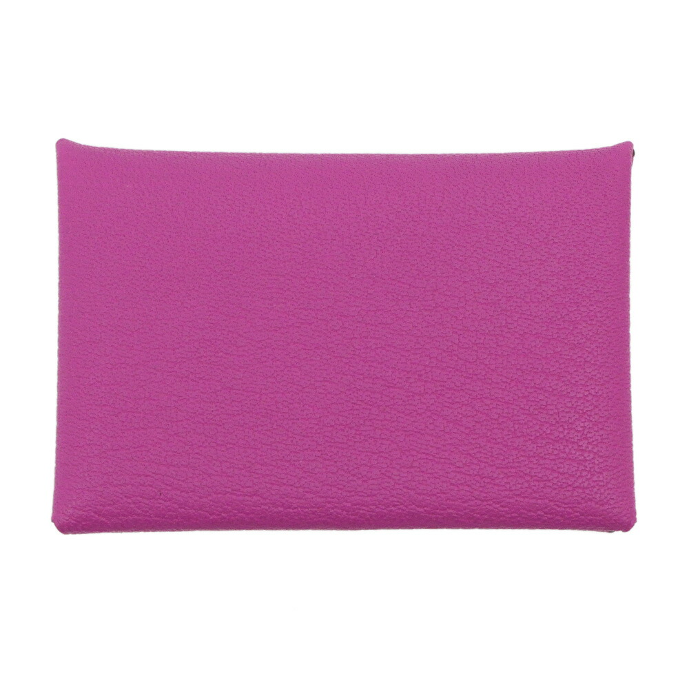 セール 2018年 HERMES エルメス カルヴィ パープル カードケース エルメス HERMES カルヴィ C刻 ローズパープル シェーブル レディース