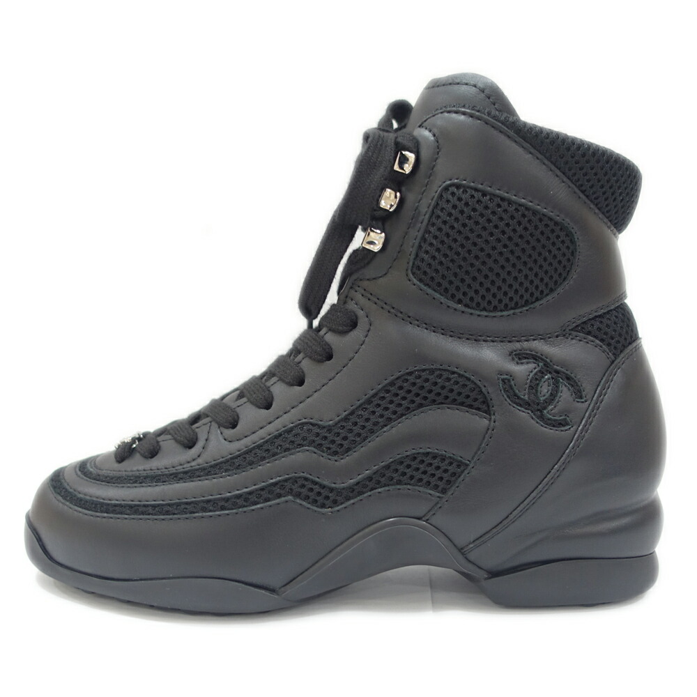 週末限定最終お値下げ！ シャネル レアーハイカットスニーカー 37