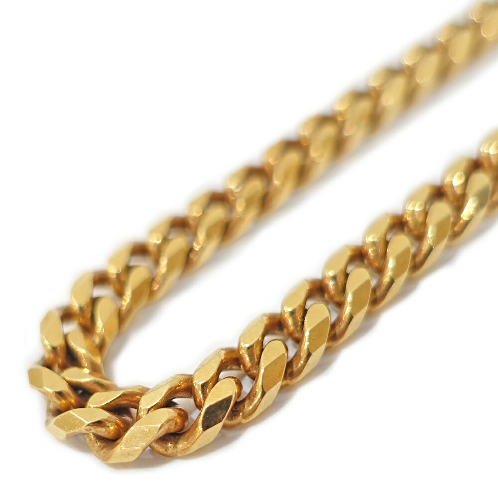 【最大限度４万円割り引き引き換え証】【栄】【JEWELRY】腕輪 K18 8面シングル 喜平 約30.0g 約20.5糎 キヘイ 黄色ゴールド メンズ【中古】