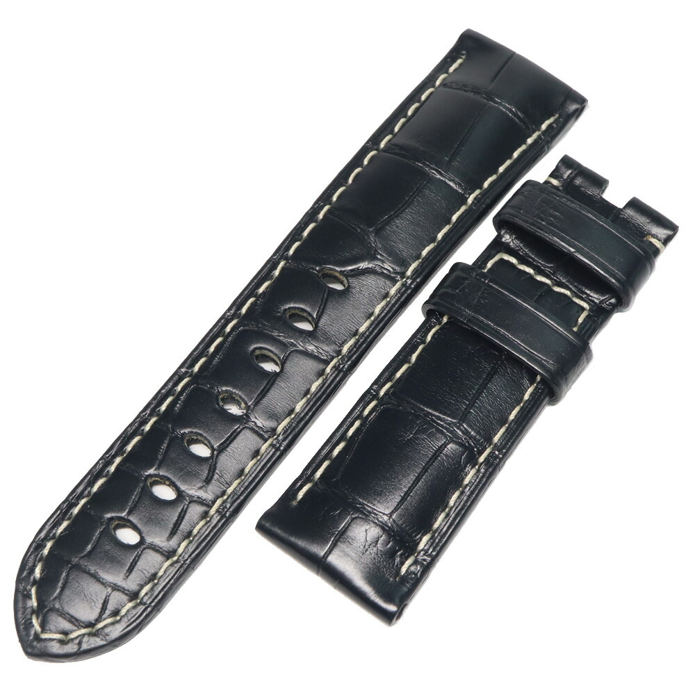 【最大限度３万円銀行割引クーポン券】【名古屋】【PANERAI】パネライ 完全無欠 黒いこと アリゲーター 同盟罷業一回り 22/20MM なめし革胴締め ウオッチ 一部分 小物 etc【中古】