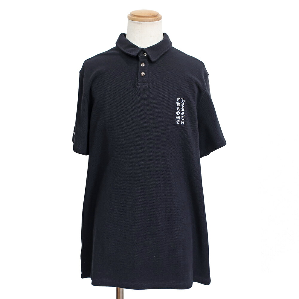 クロムハーツ Chrome Hearts ポロシャツ Mサイズ CHROME HEARTS(クロムハーツ) / ポロシャツ/M/コットン/ブラック