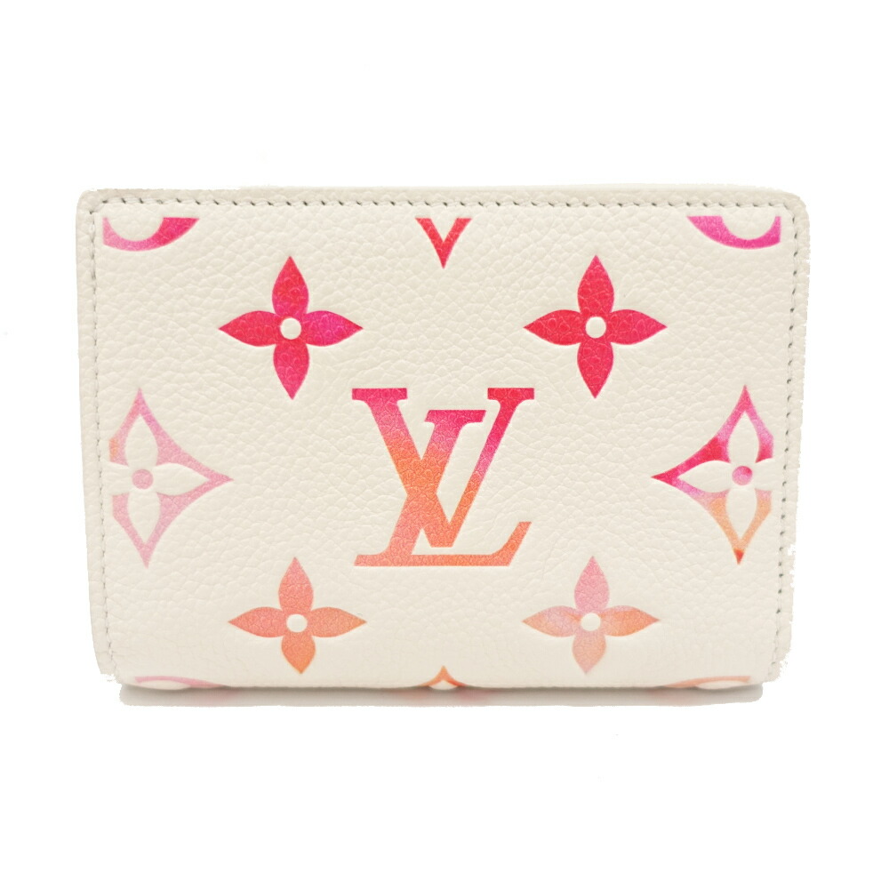 【栄】【LOUIS VUITTON】ルイヴィトン ポルトフォイユ クレア M83481 RFID モノグラムアンプラント サンライズアクワレル【新品】【未使用】【中古】