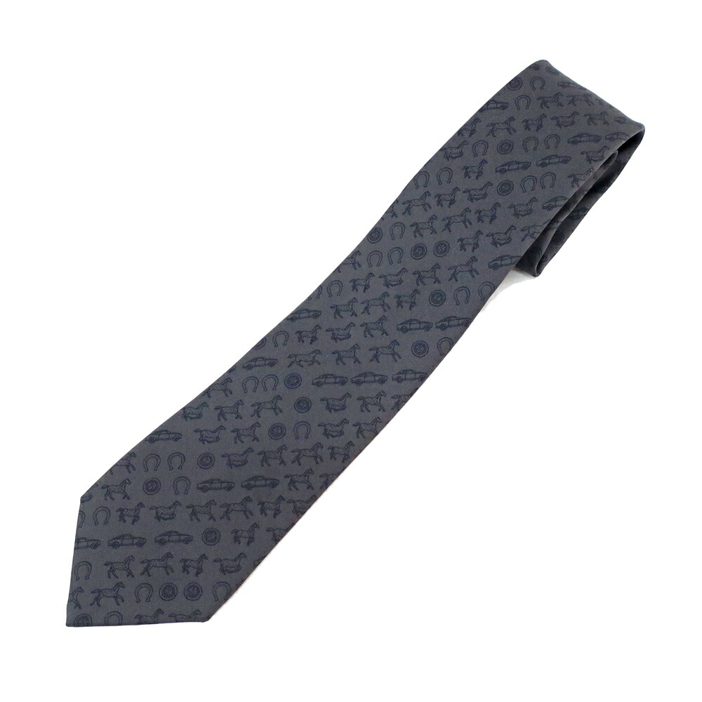 【美品】HERMES エルメス ネクタイ グレー ブルー 乗馬 馬 総柄 シルク 楽天市場】【新品】 エルメス HERMES ネクタイ シルクツイルタイ