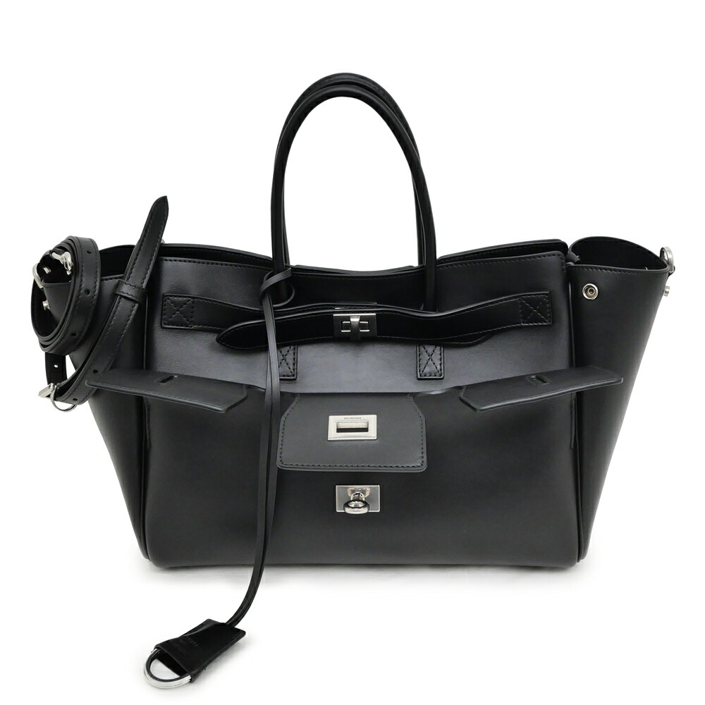 【名東】【BALENCIAGA】バレンシアガ ルカゴール XS 671309 ショルダー バッグ メタリックブルー レディース【中古】