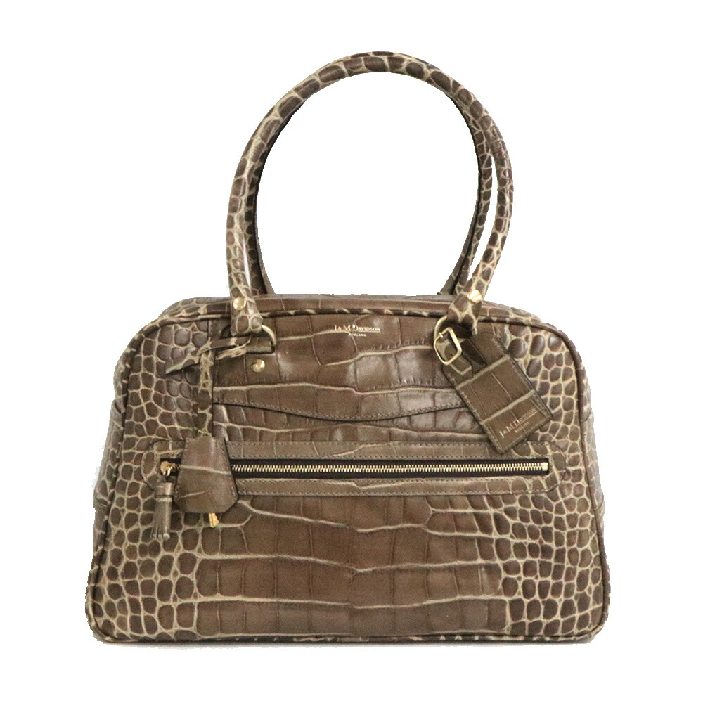 J&M DAVIDSON ハンドバッグ ミニミア レザー　スタッズ ベージュ J&M DAVIDSON ハンドバッグ ミニミア レザー スタッズ ベージュ