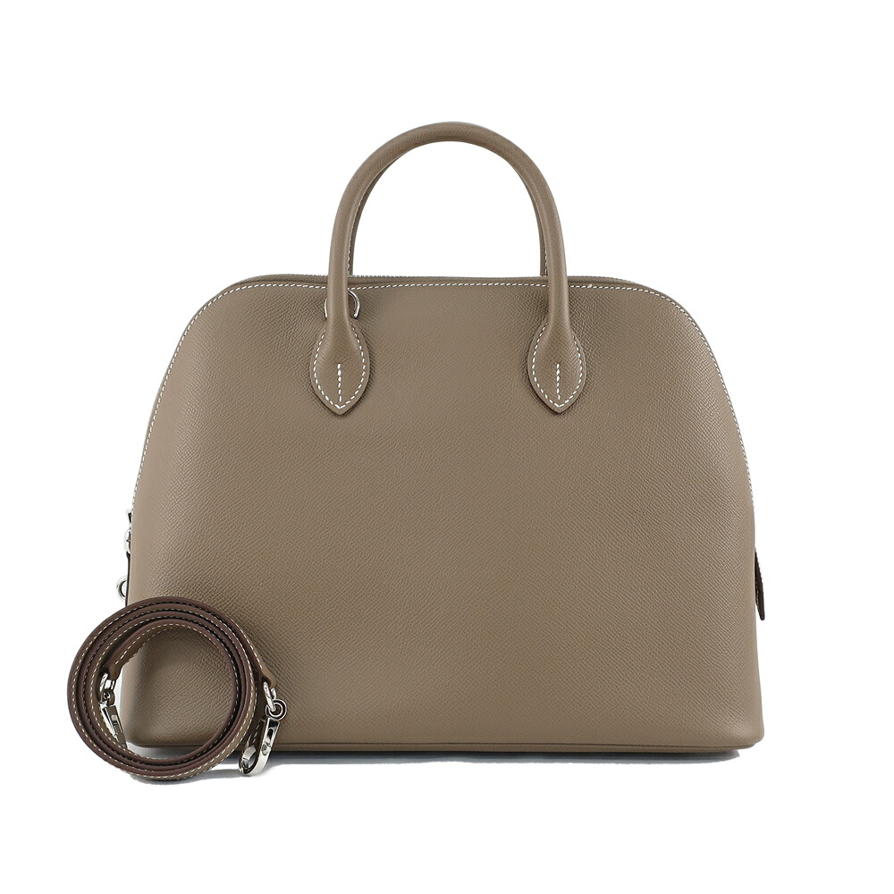 【天白】【HERMES】エルメス ボリード 30 1923 エプソン K刻印 2025年頃製造 ベージュ系 シルバー金具 ハンドバッグ ショルダー 2WAY レザー レディース【中古】 422,400円