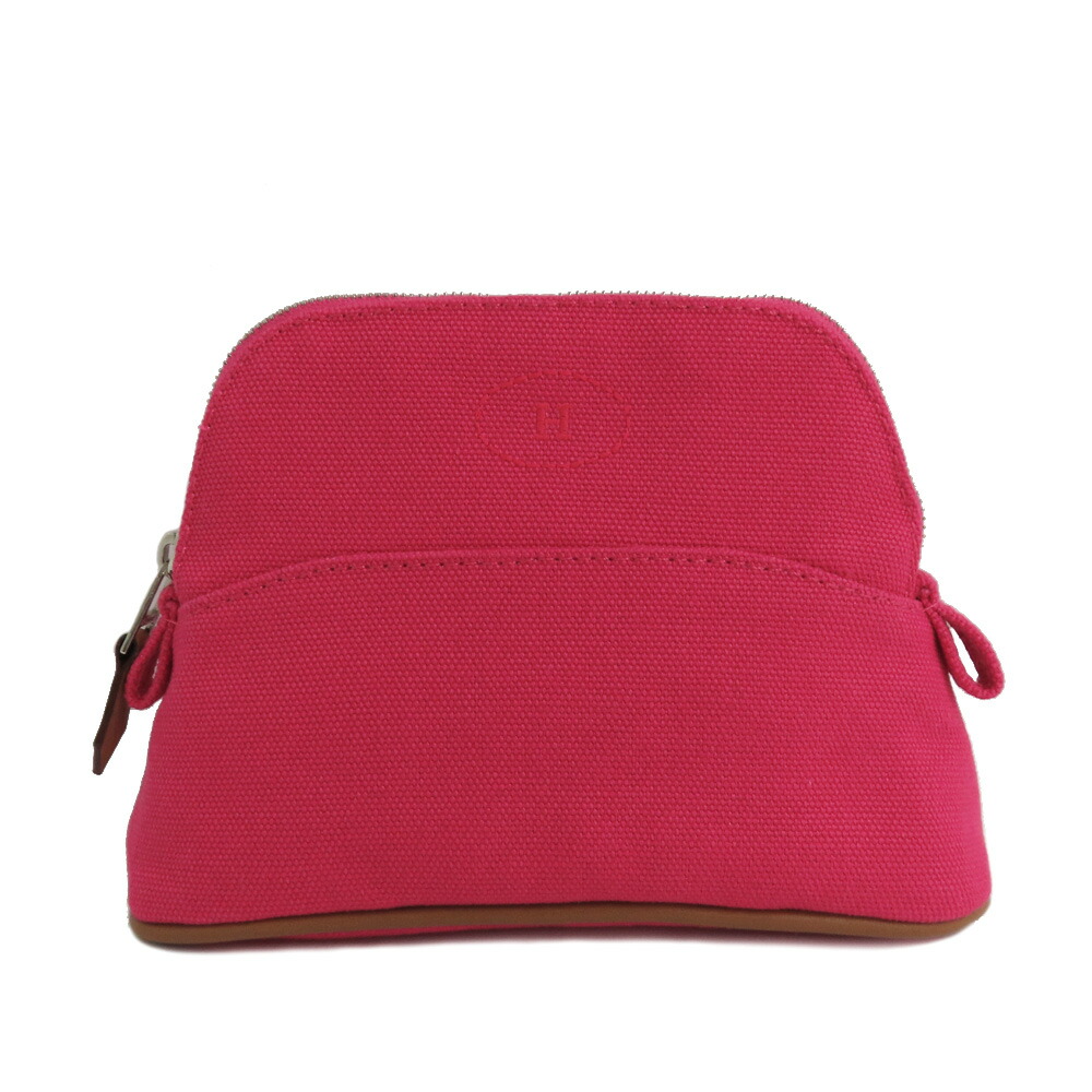 楽天市場】【エルメス】Hermes コットンキャンバス ボリードポーチ  