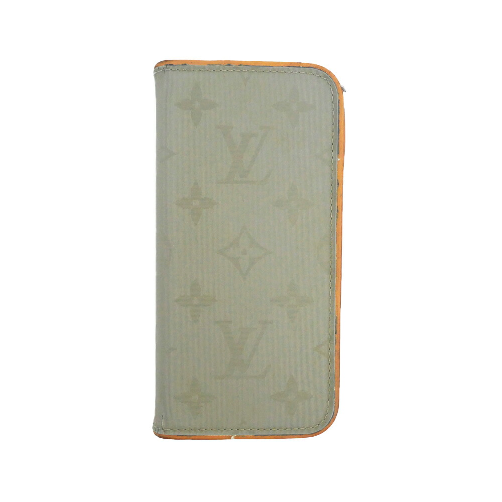 【最大限度３万円銀行割引クーポン券】【名東】【LOUIS VUITTON】ルイヴィトン フォリオ iPhoneX 10 M63241 モノグラム 緑であること レディース メンズ【中古】