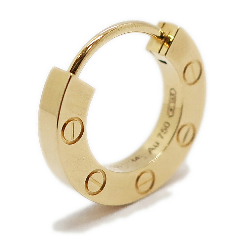 Cartier 750ゴールド ピアス(片耳用) 楽天市場】【Cartier】 カルティエ クラシック フープ
