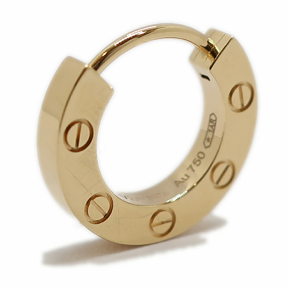 Cartier 750ゴールド ピアス(片耳用) 楽天市場】【Cartier】 カルティエ クラシック フープ