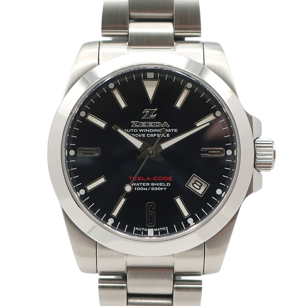 楽天市場】ジーダ ZEEDA テスラコード 自動巻き 38mm 10気圧防水