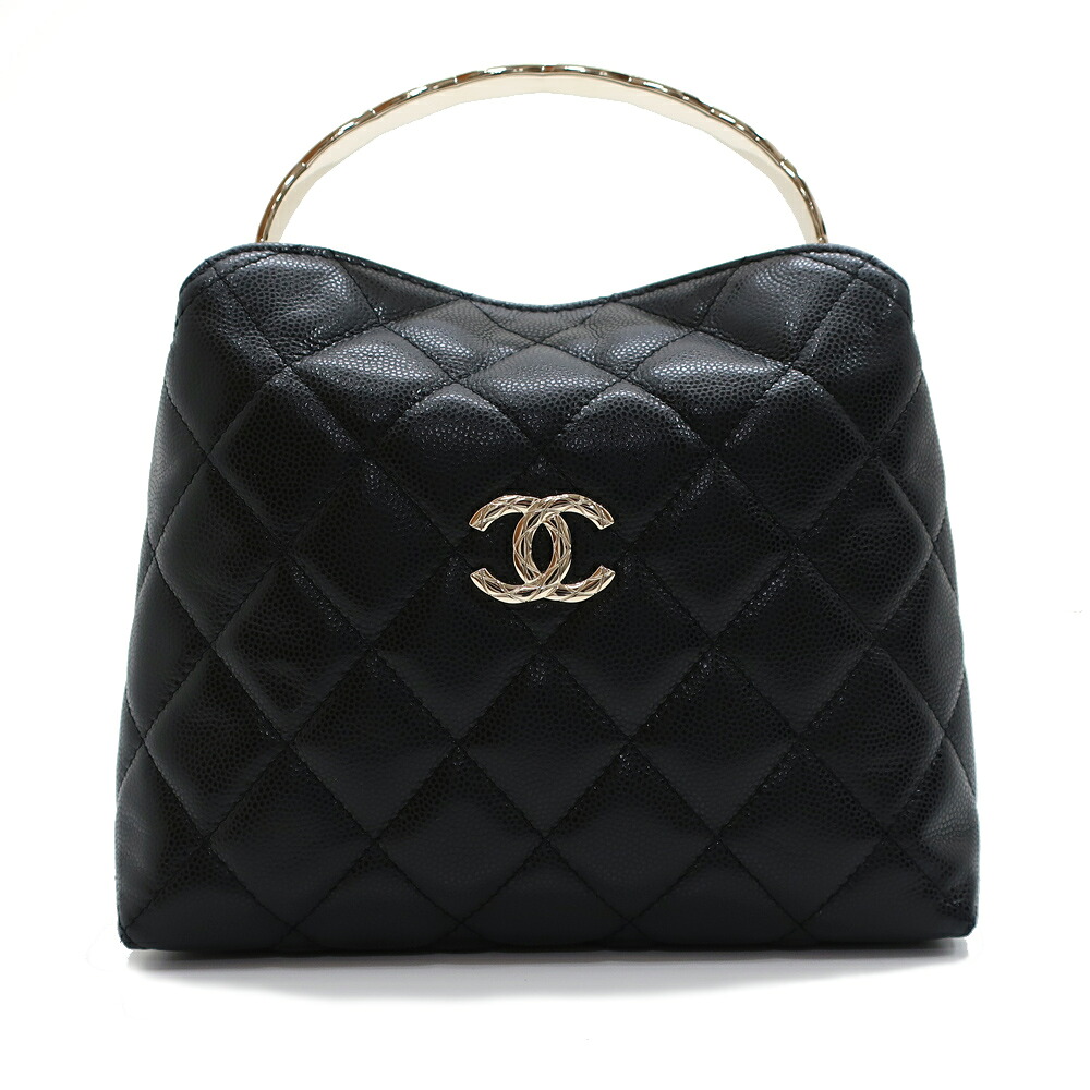 【最大限度３万円銀行割引クーポン券】【天白】【CHANEL】シャネル いの一番手持ち部分 2WAY御徒面子 ショルダーバッグ 黒いこと ゴールド金具 マトラッセ キャビア人はだ ココマーク レディース【中古】