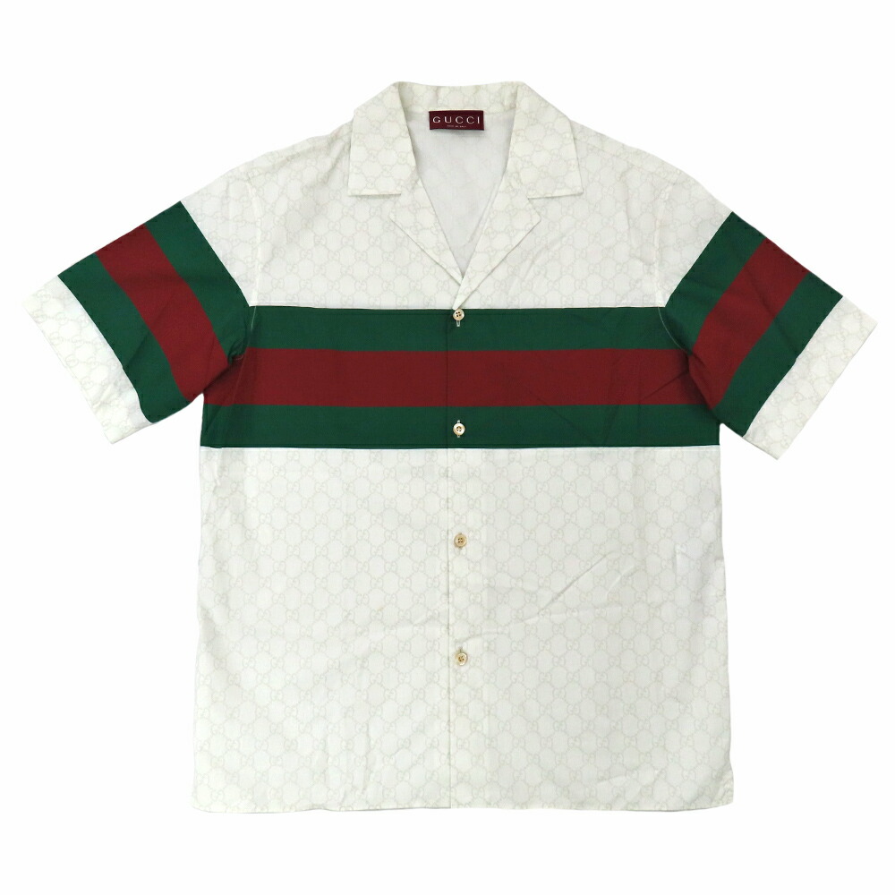 GUCCI シンボルズコットンシャツ　刺繍　スネーク　ufo お洒落【国内発送☆GUCCI】ホワイト シンボルズシャツ 蛇 目 UFO