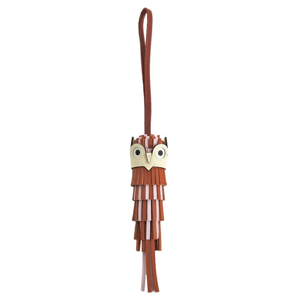 【名古屋】【HERMES】エルメス シュエット フクロウ チャーム Chouette H085001 バンドエピス モーヴペール シエンヌ ナタ バッグチャーム キーホルダー K刻印 2025年 小物【新品】【未使用】【中古】