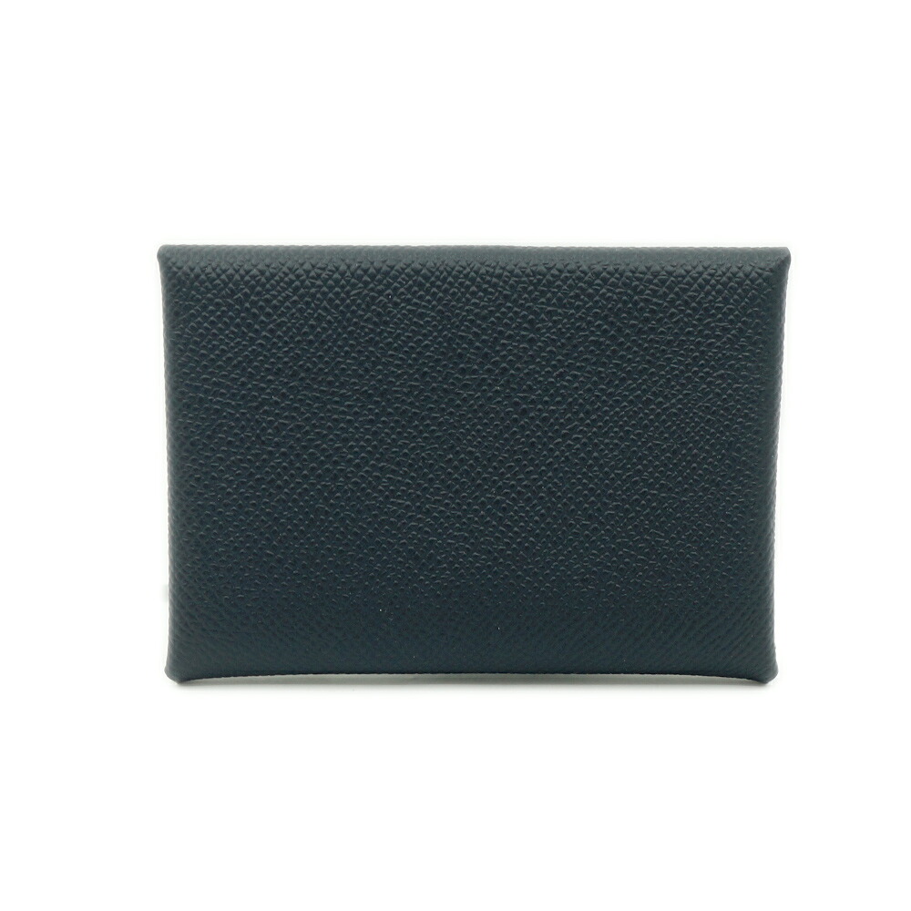 【栄】【HERMES】エルメス カルヴィ 二重奏 コインケース 札入れ 歌留多入れもの エプソン 黒いこと 黒 しろがね色金具 W刻 2024年生み出すこと 箱【中古】 財布・ケース-バッグ・小物・ブランド雑貨-レディースコインケース