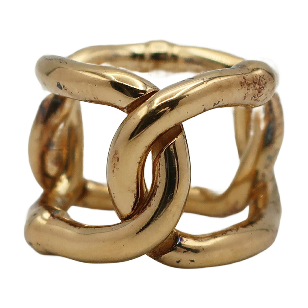 楽天市場】【中古】BOTTEGA VENETAチェーンリング ゴールド サイズ：13