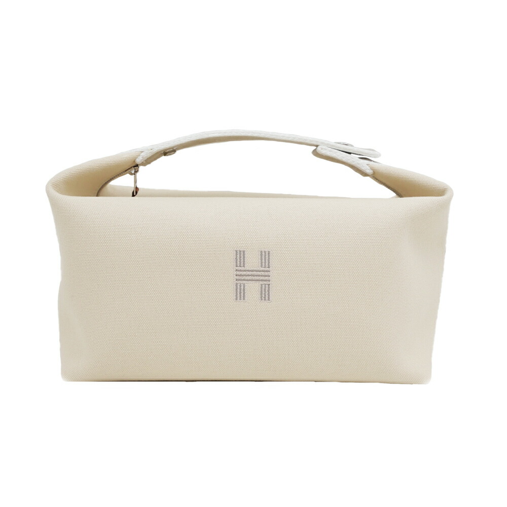 【最大限度３万円銀行割引引き換え証】【名東】【HERMES】エルメス ブリッドアブラックGM 自然的 ハンドバック 合切袋 ベージュ レディース メンズ【新品】【未当て嵌める】【中古】