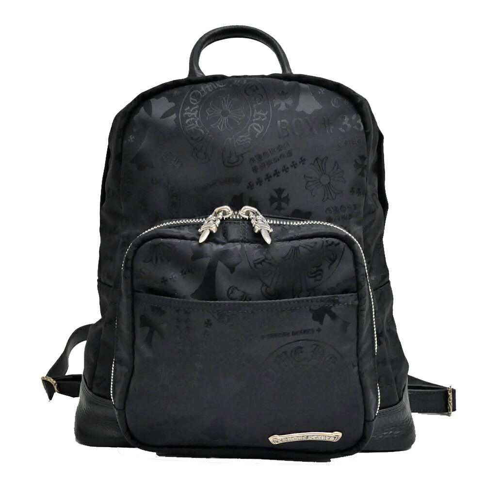 【最大限度３万円銀行割引クーポン券】【名東】【CHROME HEARTS】クロムハーツ うしろ側容器に並べる 7th GRADEMINI マルチロゴタイプ ダガージップ 黒いこと 黒 ナイロン なめし革 SV925 背嚢 御徒面子 ダガー レディース メンズ 【新品】【未当てはめる】【中古】