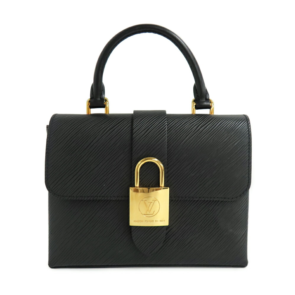 【最大限度４万円割り引き引き換え証】【名古屋】【LOUIS VUITTON】ルイヴィトン ロッキーBB M52880 エピ ノワール ショルダーバッグ 2WAY ハンドバック ゴールド金具 なめし革 レディース【中古】