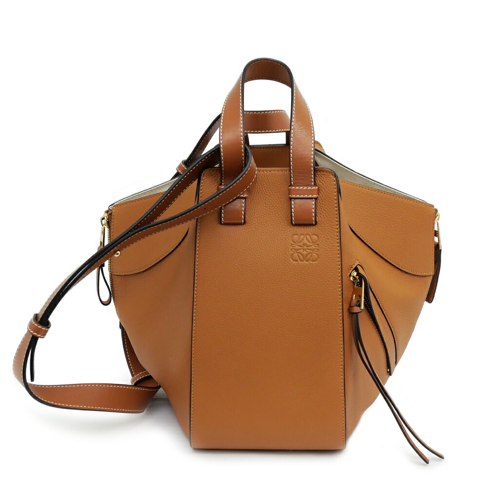 【最大限度３万円割り引き引き換え証】【名東】【LOEWE】ロエベ ハンモック スモール 38712KBN60 赤銅色 肩部 お手々 2way 御徒面子 なめし革 レディース【中古】