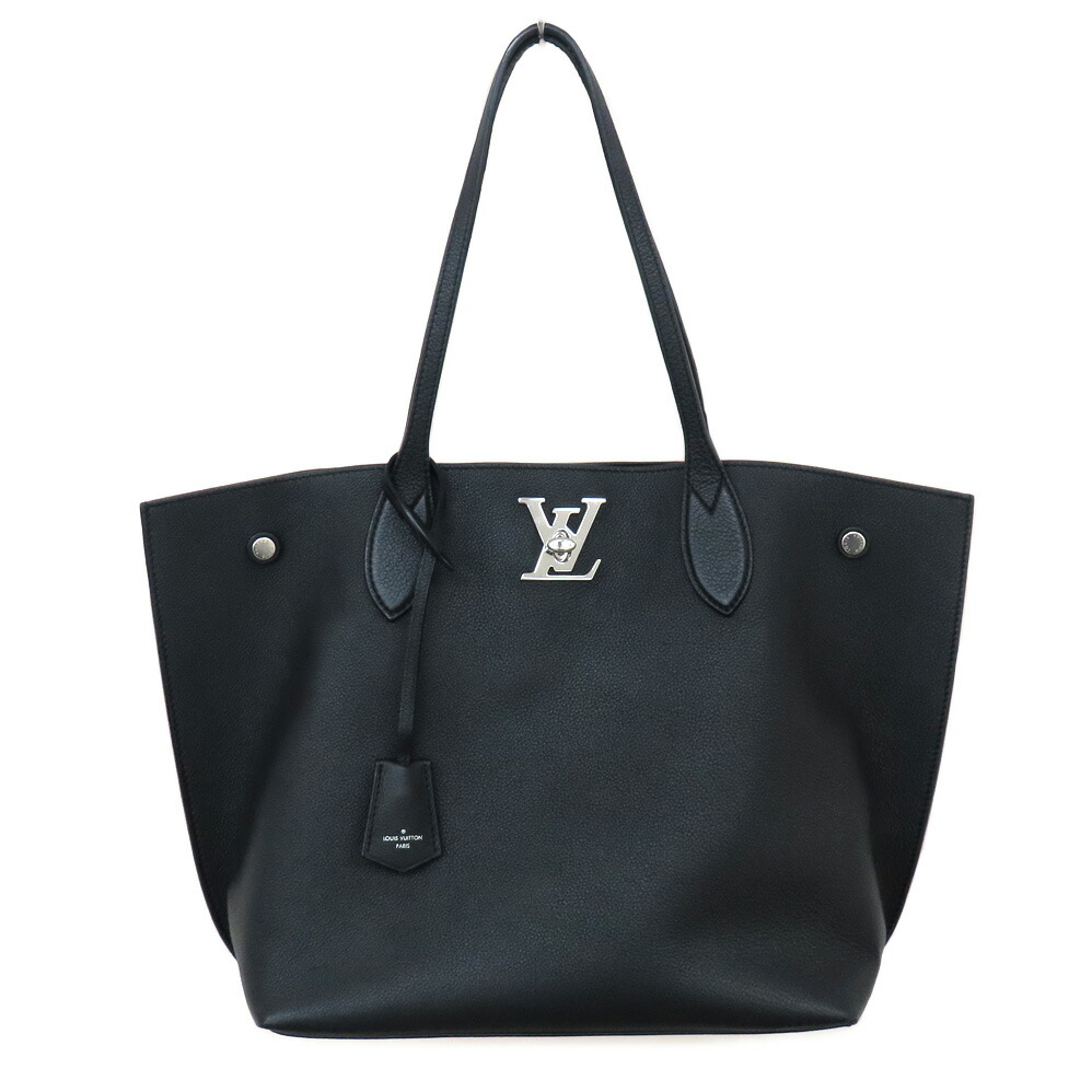 正規美品！ルイヴィトン　ロックミート　レザートート　LVロゴ　ターンロック 正規美品！ルイヴィトン ロックミート レザートート LVロゴ ターン