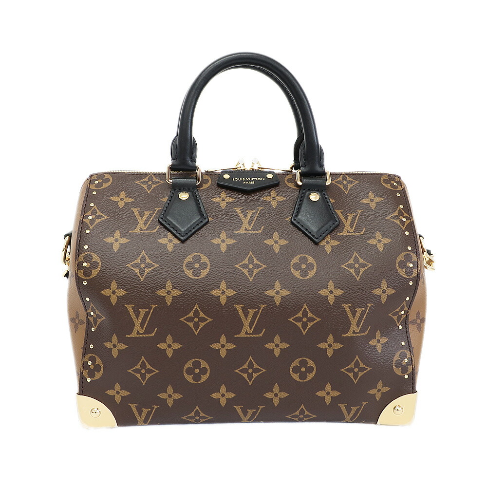 【最大限度４万円割り引き引き換え証】【天白】【LOUIS VUITTON】ルイヴィトン スピーディ・ブート25 モノグラム M26181 ハンドバック 肩部 ミニボストンバッグ 赤銅色 ゴールド金具 御徒面子 鞄【中古】