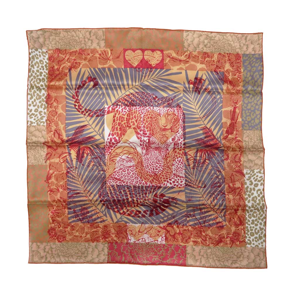 楽天市場】【エルメス】Hermes カレ90 シルクスカーフ JUNGLE LOVE