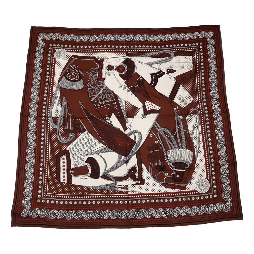 楽天市場】【☆新品同様☆】HERMES エルメス『カレ90』《Parures de