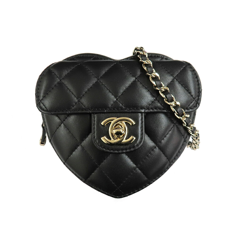 CHANEL シャネル　ミニマトラッセ　cocoハート 楽天市場】【シャネル】Chanel 22K ミニマトラッセ シングルフラップ