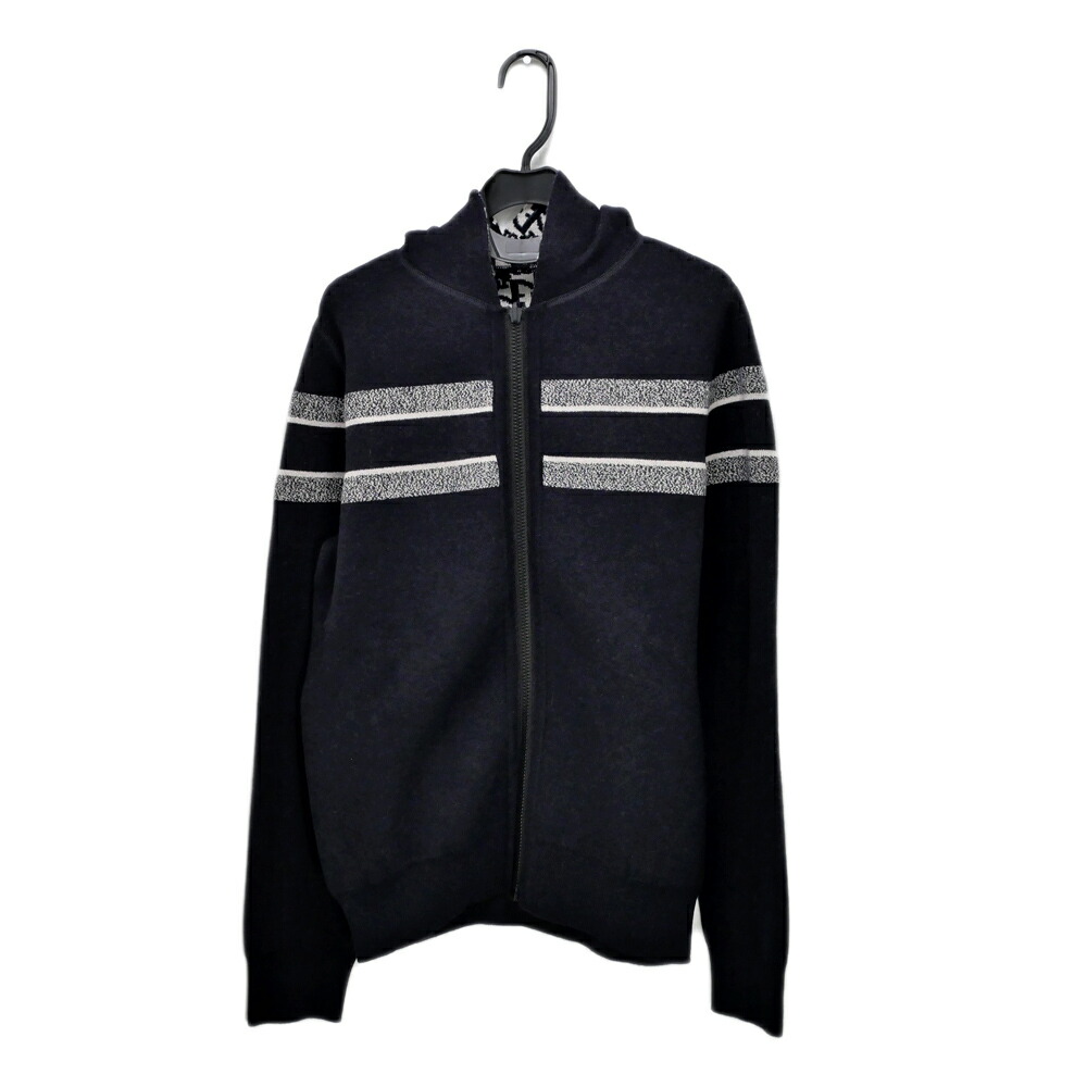 【最大３万円OFFクーポン】【名東】【CHRISTIAN DIOR】オブリークリバーシブルカーディガン 054G12AMO55 ブラック 黒 サイズ38 レディース 女 アパレル 服 ファッション【未使用】【中古】