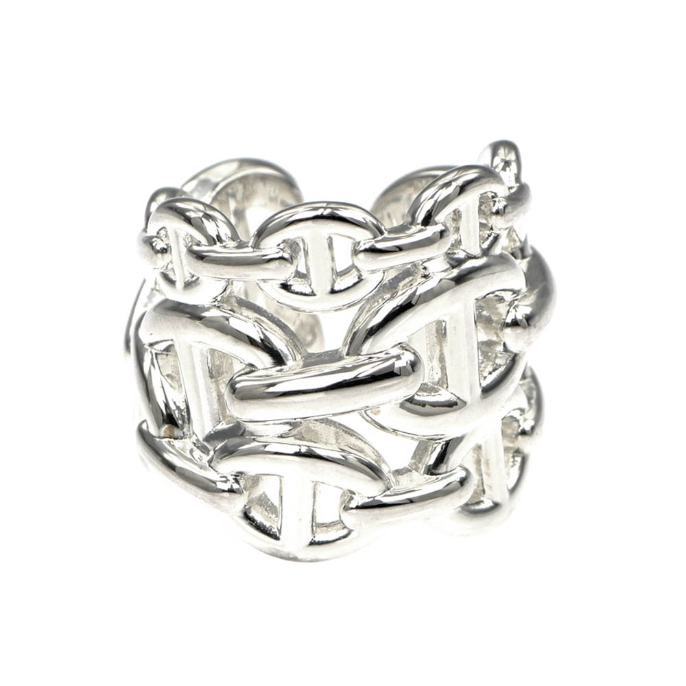 【名東】【HERMES】エルメス シェーヌダンクル アンシェネGM リング サイズ47 AG925 シルバー レディース アクセサリー 指輪 小物 【新品同様】【中古】
