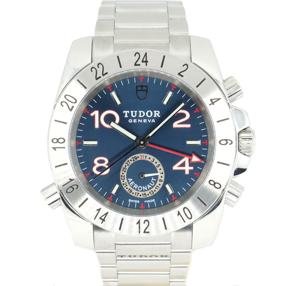 【栄】【TUDOR】チューダー チュードル 20200 アエロノート GMT ブルー 自動巻き メンズ 腕時計【中古】