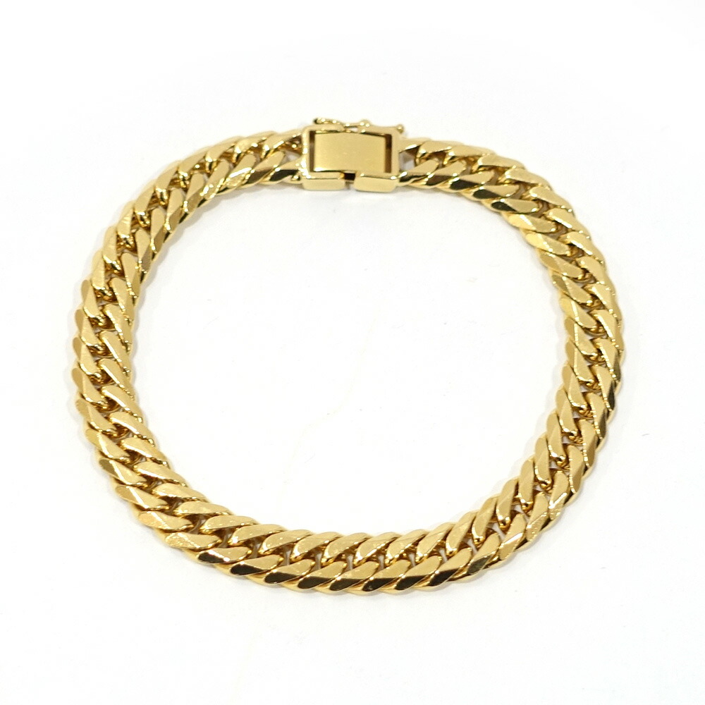 【最大限度４万円割り引き引き換え証】【栄】【JEWELRY】ブレス K18 6面ダブル 喜平 約29.9g 約腕回転運動17糎 宝飾品 キヘイ 黄色ゴールド【中古】