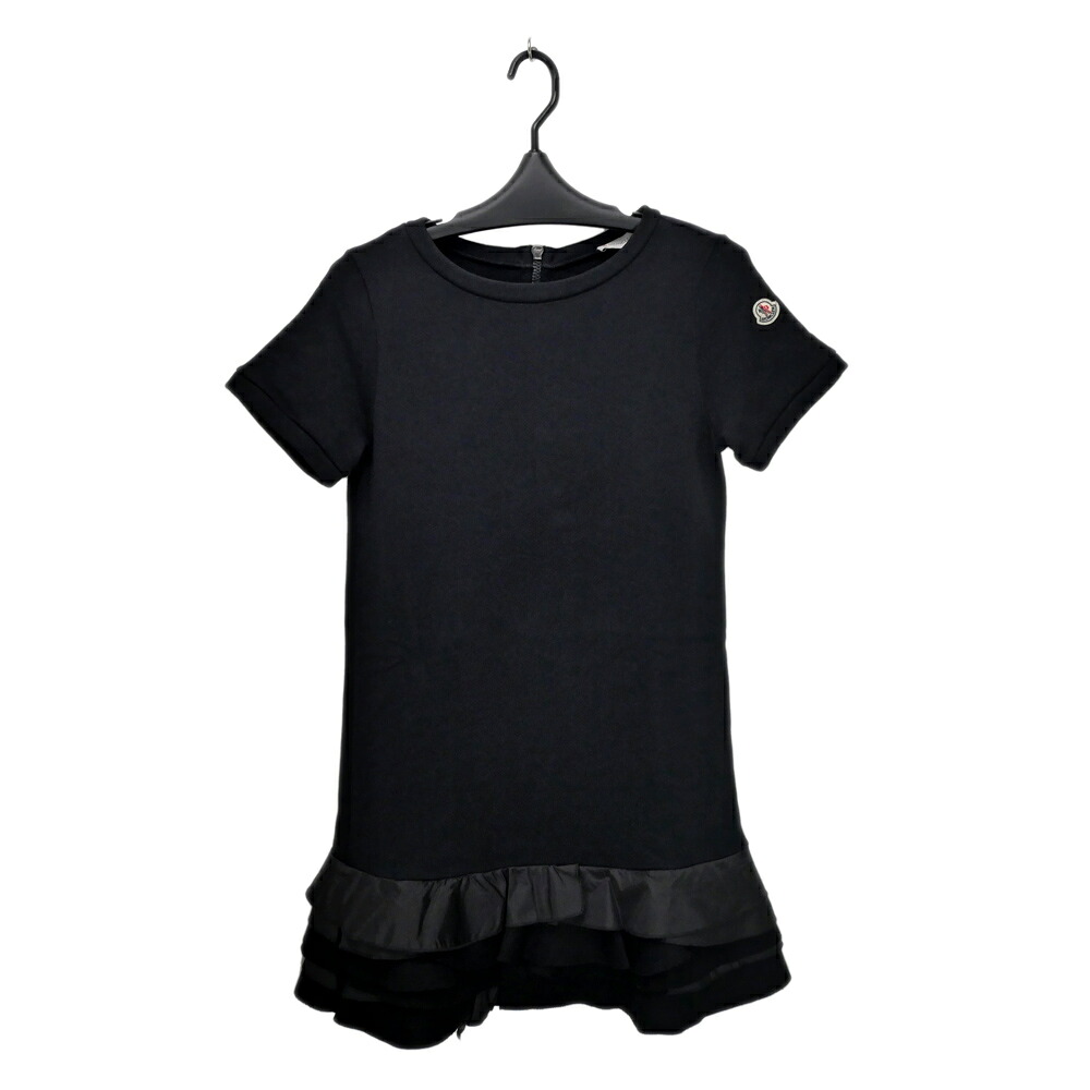 【名東】【MONCLER】モンクレール ABITO ワンピース Sサイズ ブラック 黒 コットン レディース 女 アパレル 服【中古】