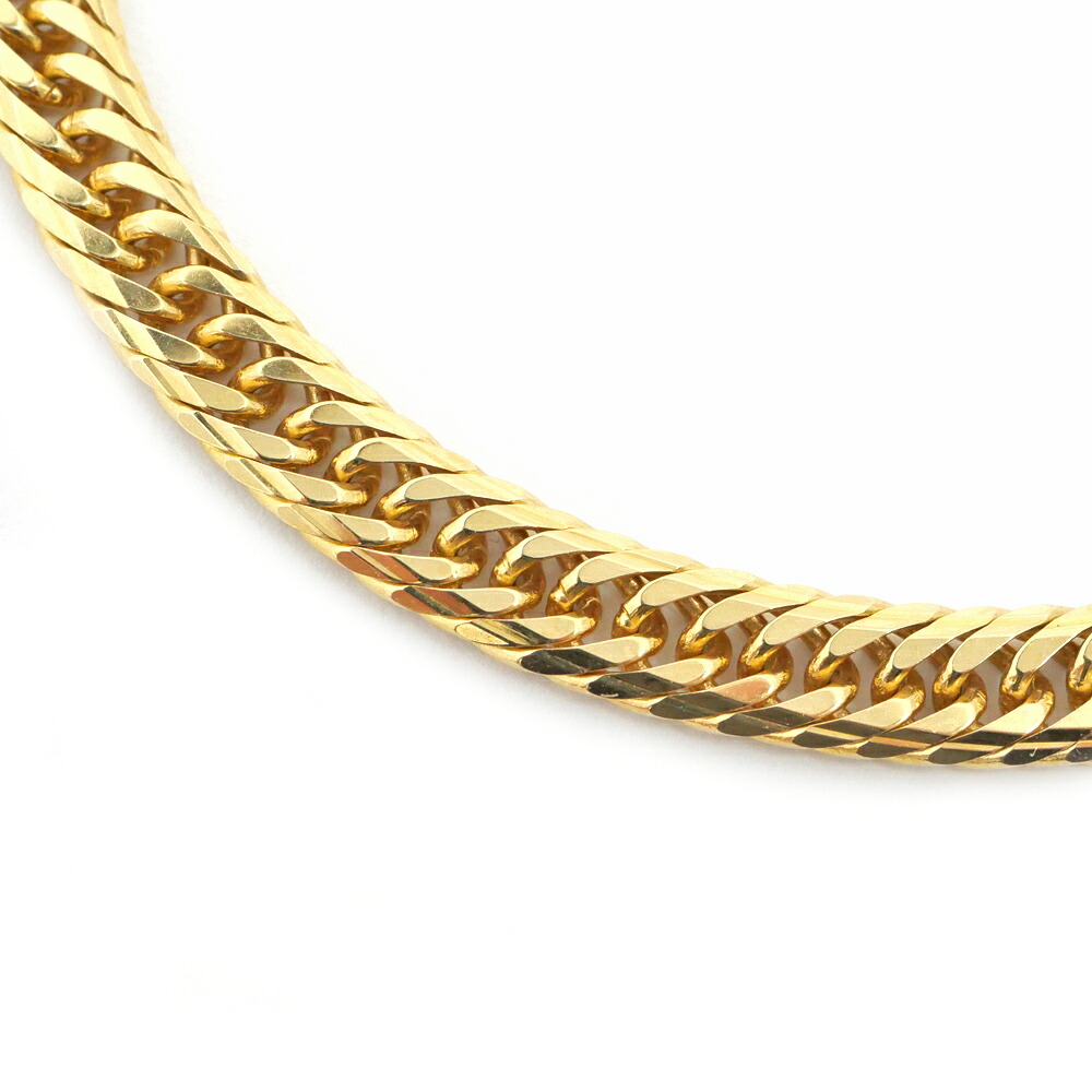 【最大限度３万円銀行割引クーポン券】【名東】【JEWELRY】頸飾り K18 14面トリプル 喜平 約25.3g 約50糎 宝飾品 キヘイ 黄色ゴールド【中古】